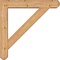 Ekena Millwork Traditional Craftsman Smooth Bracket w/ Offset Brace, Western Red Cedar, 5 1/2"W x 28"D x 28"H BKT0604X28X28TRA04SWR - alternate 2